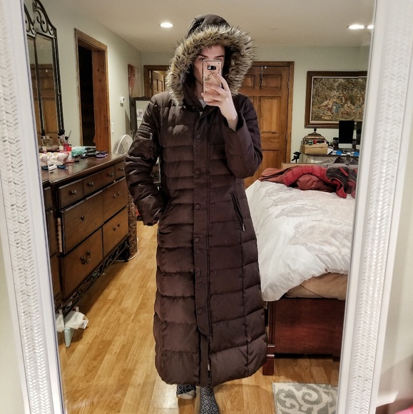 dkny maxi puffer